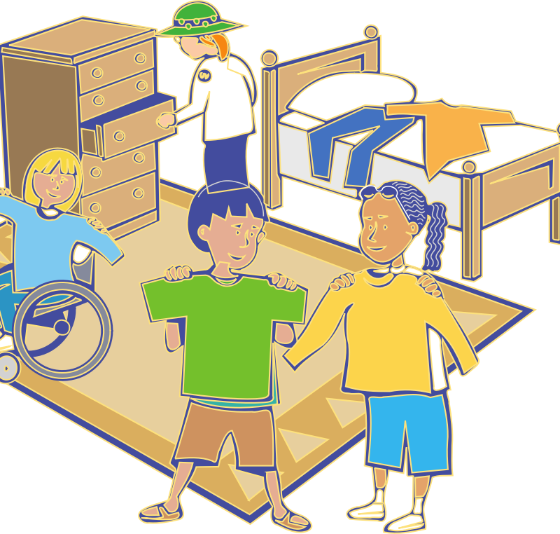 Clipart - Getting Dressed - Getting Dressed Clipart (800x762)