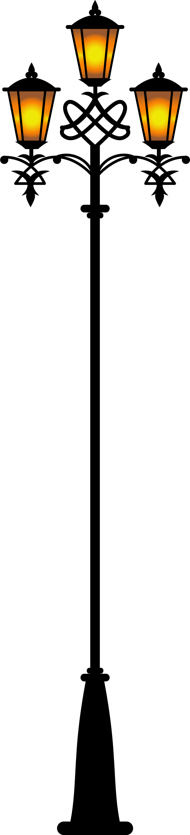 Street Light Clip Art - Фонарь Вектор Пнг (608x2668)