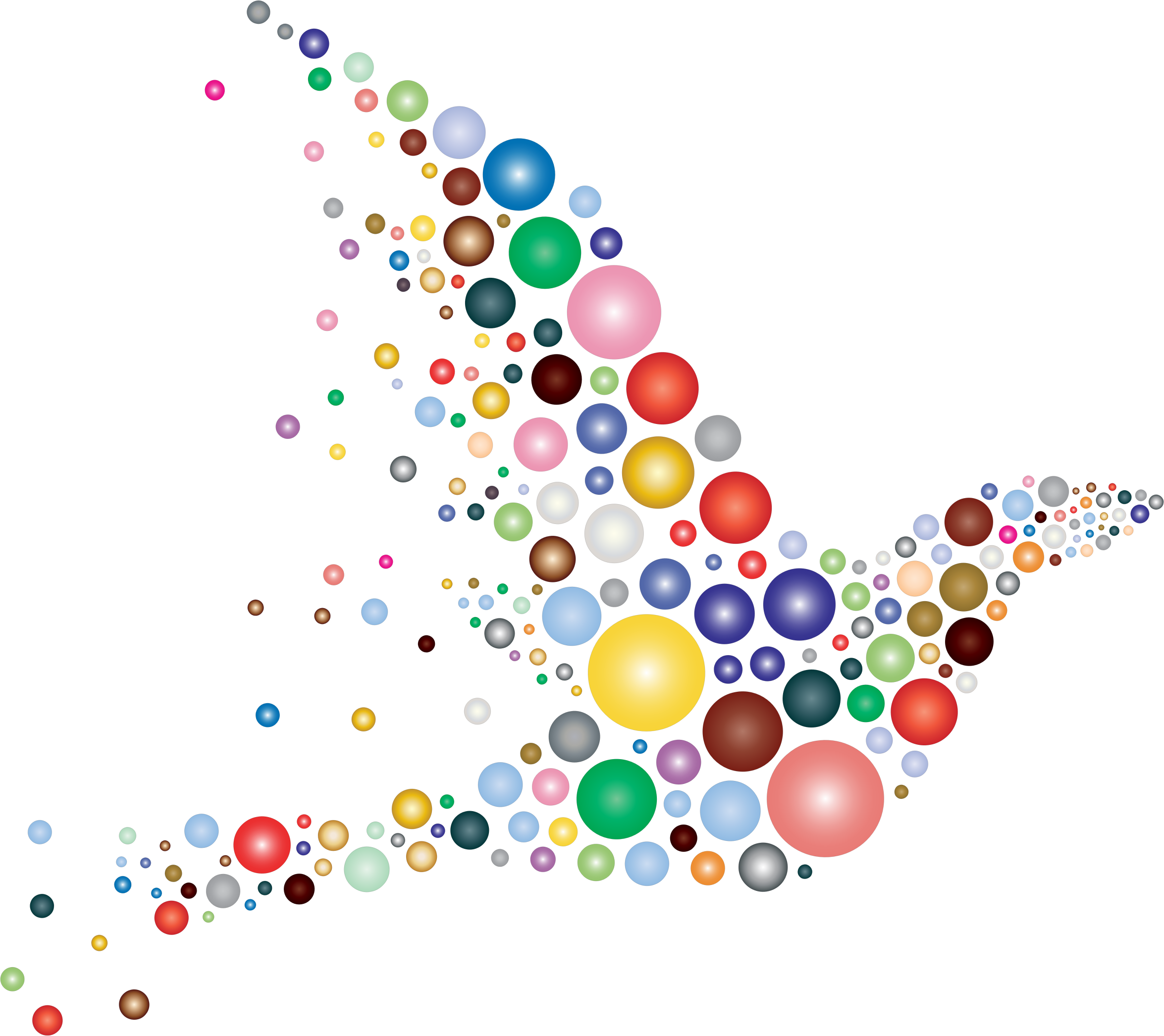 Circle Bird 2 - Fly Bird Silhouette Public Domain (2350x2092)