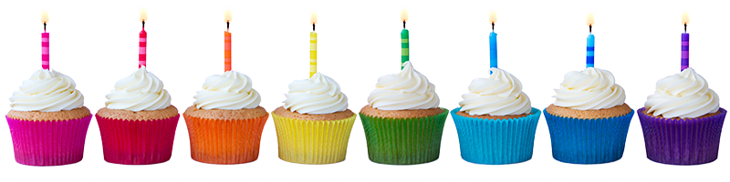 Birthday Cupcakes In A Row (800x200)