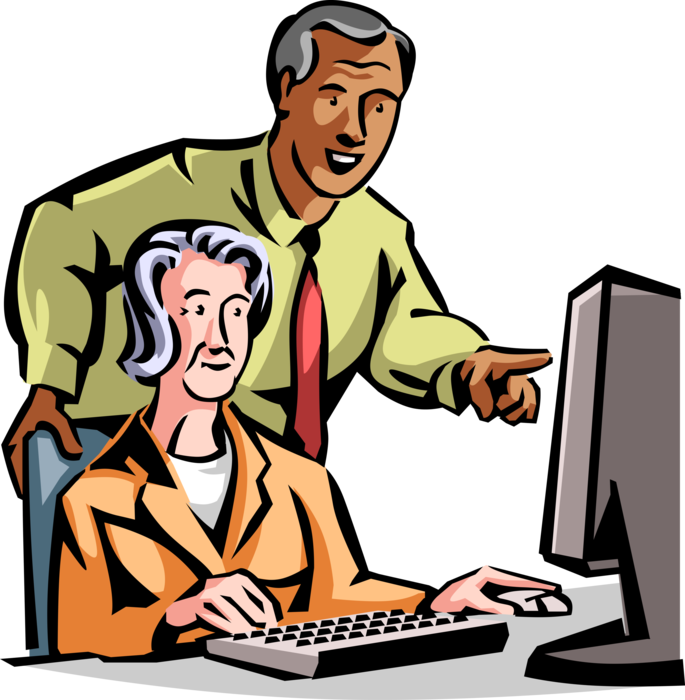 Vector Illustration Of Retired Elderly Senior Citizen - Vector Illustration Of Retired Elderly Senior Citizen (685x700)