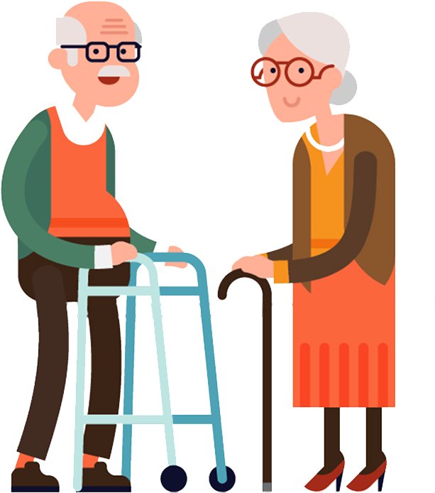 This Helps The Children Of These Elderly Citizens Feel - Pension Vector (660x797)