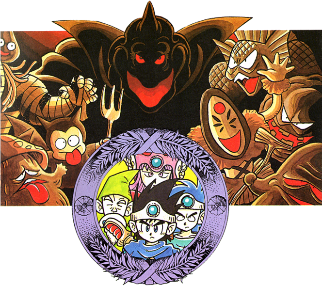 Dqiii Laurel Wreath Art - Dragon Quest Iii (663x599)