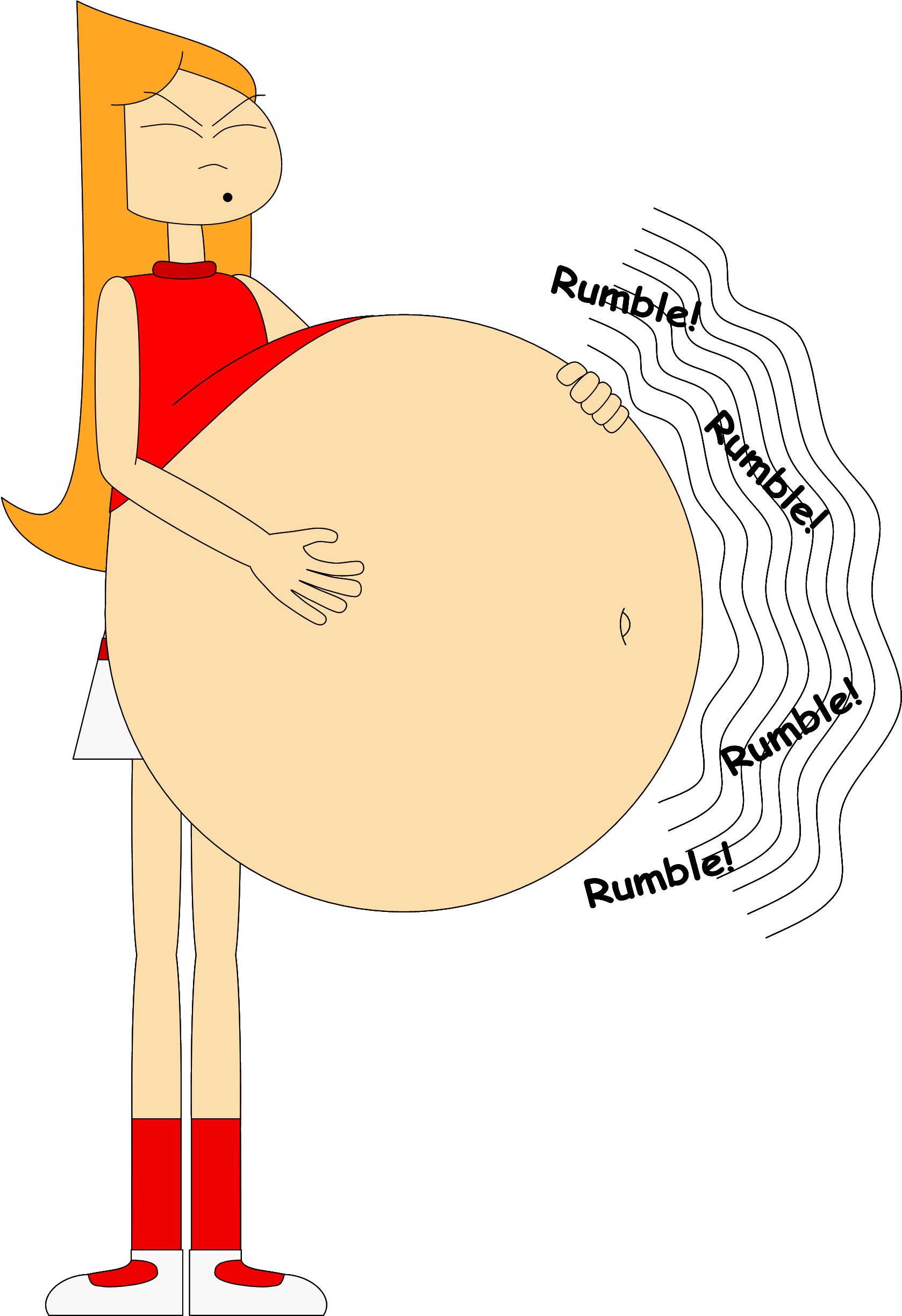 Candace's Belly Ache By Angry-signs - Candace Flynn (1687x2450)