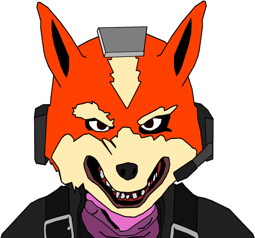 Fox's Face By Gamezillarrespawn - Cartoon (1000x800)