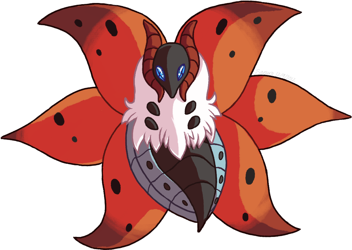 Giant Divebombing Fire Moths All Up In Your Face By - Pokémon (1253x898)