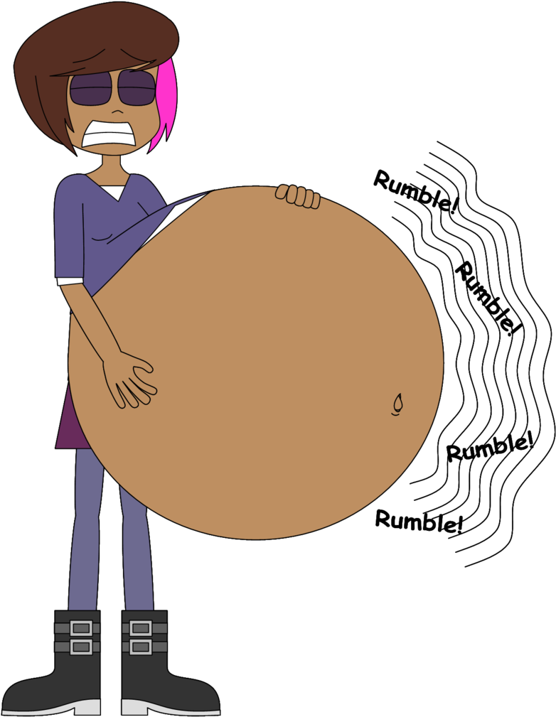 Tambry's Belly Ache By Angry-signs - Belly (790x1012)