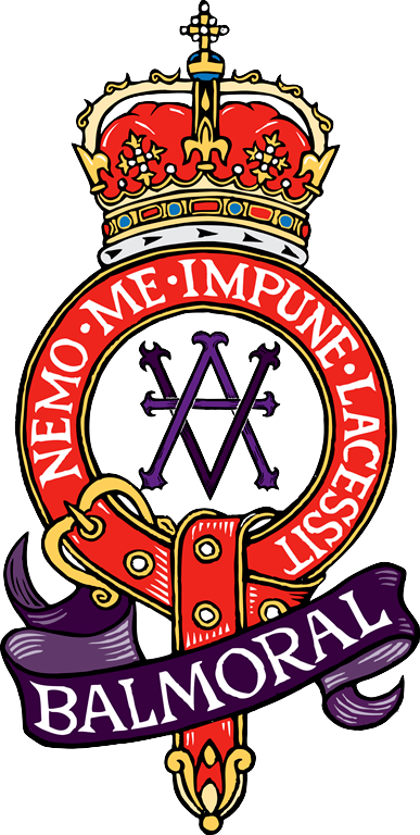 Balmoral Castle Estate Coat Of Arms By Britannialoyalist - Balmoral Castle Logo (387x768)