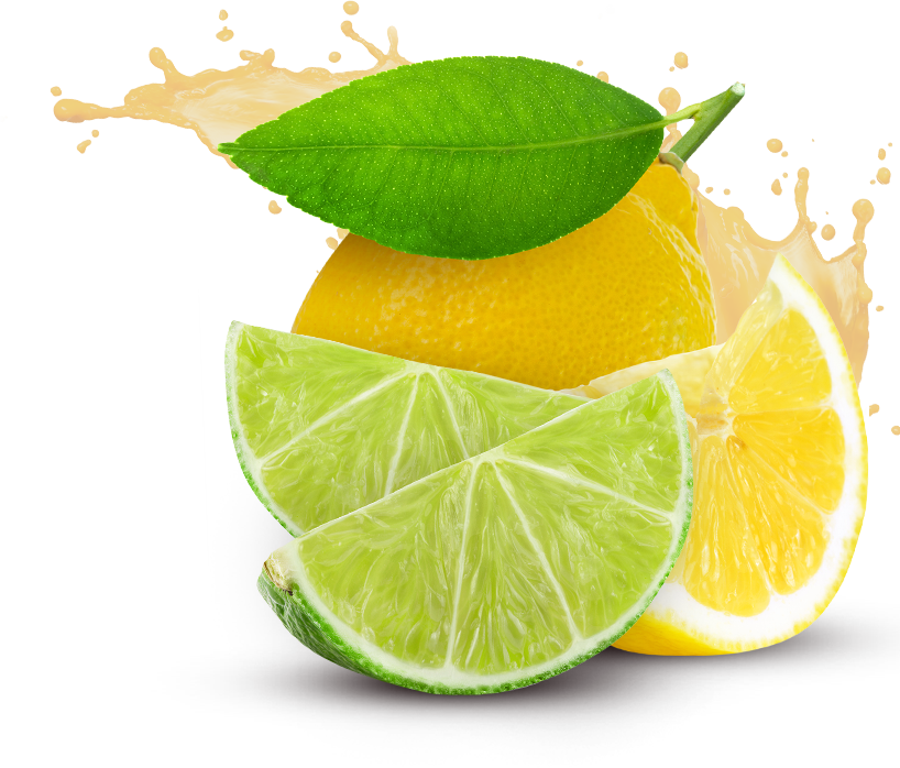 Lime Splash Png Pic - Lemon And Lime Png (818x698)