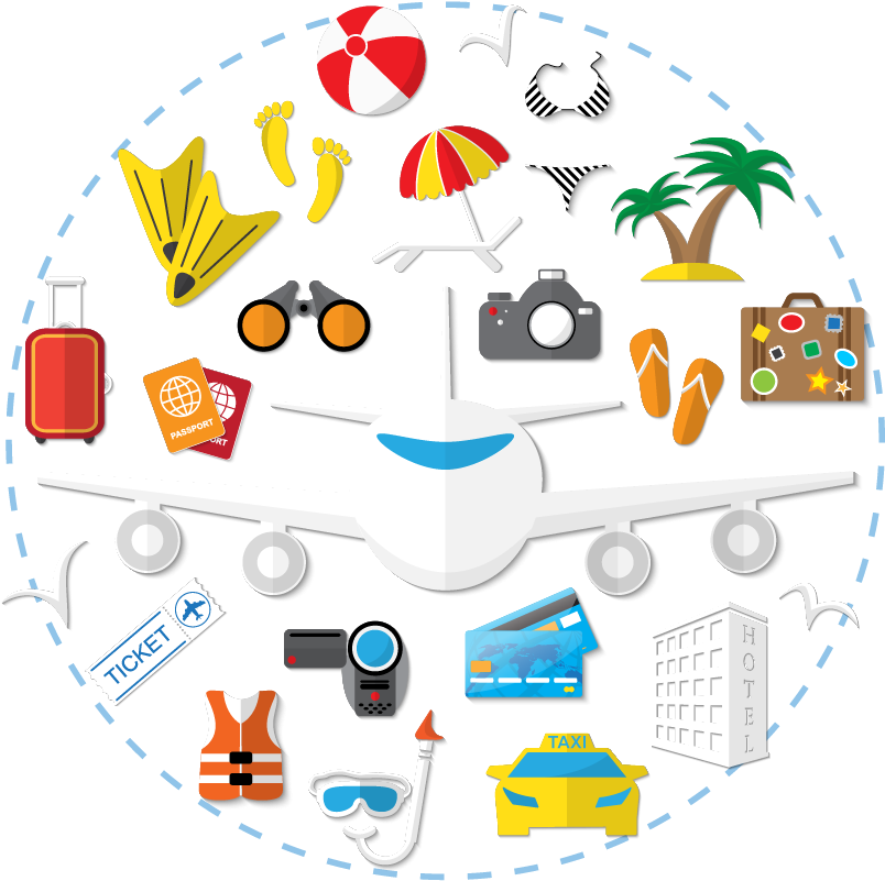 Travel Vector Material - Design (1181x1181)