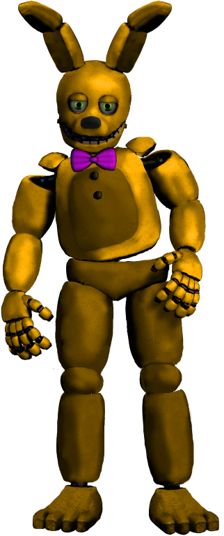 Fixed Springbonnie V 2 By Fnaf-fan201 - Five Nights At Freddy's Spring Bonnie (322x768)
