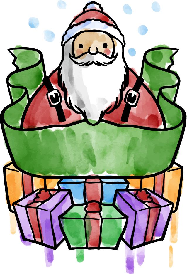 Santa Claus Watercolor Painting Christmas Clip Art - Santa Claus Watercolor Painting Christmas Clip Art (638x933)