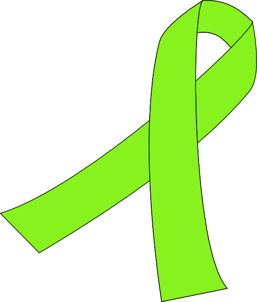 Ribbon For Cancer Clip Art At Clkercom Vector Online - Green Ribbon For Cancer (510x598)