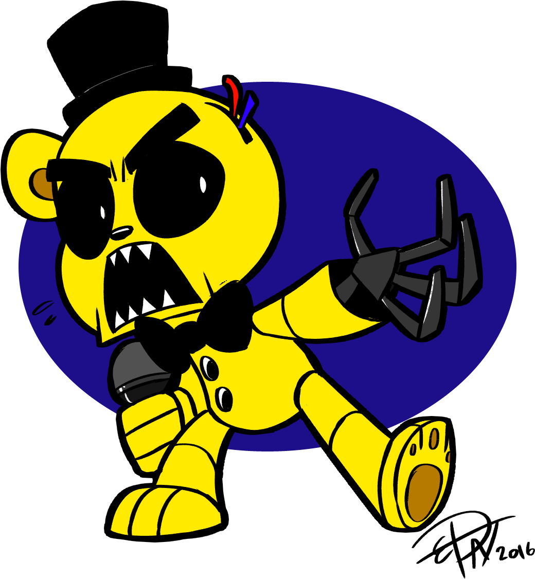 I Wanted To Doodle Something, So I Decided To Draw - Draw Nice Golden Freddy (1167x1179)