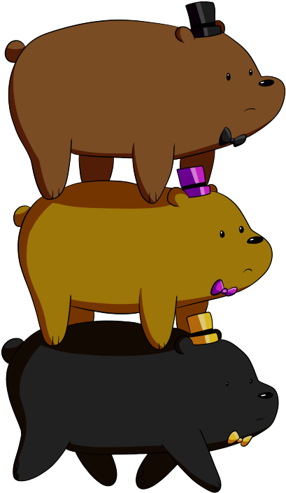 Fnaf Freddy Head Clipart - We Bare Bears Fnaf (500x744)