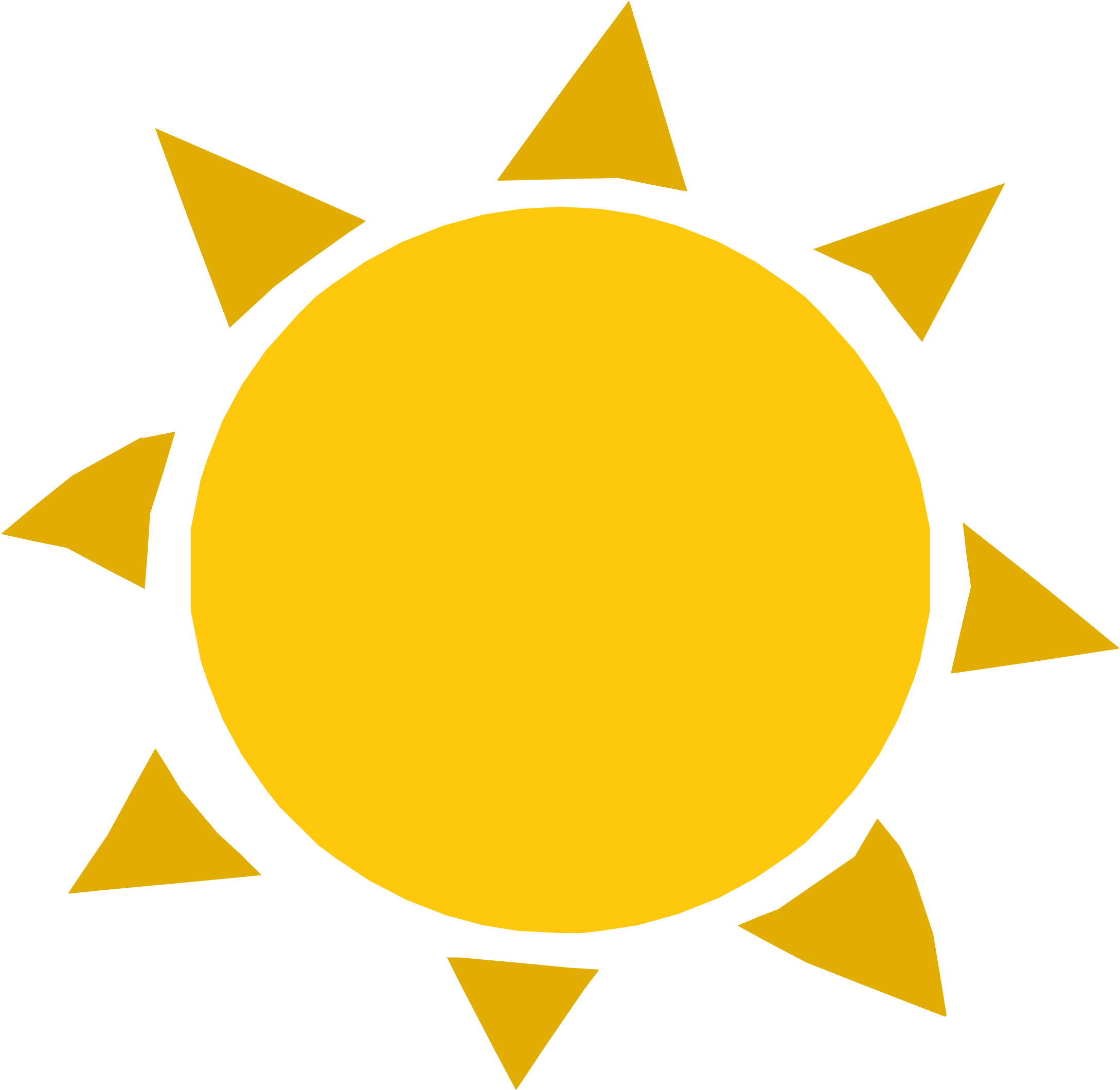 Free Vector Graphic - Sun Clipart Png (2182x2122)