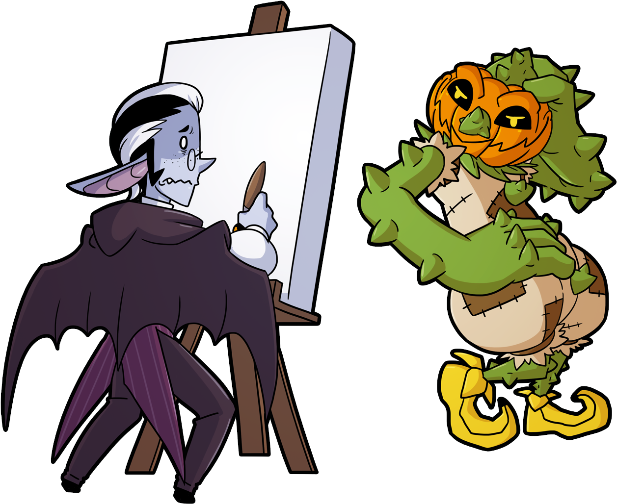 Fiona Frightening Commission - Painting (1540x1100)