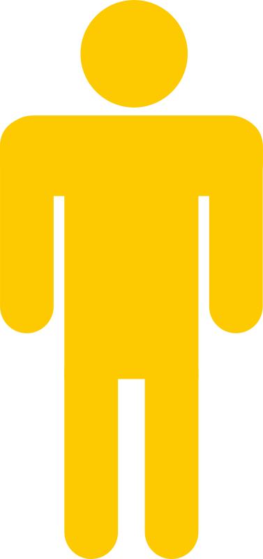 Stick Man, Vector Graphics - Figura Humana De Baño (377x800)