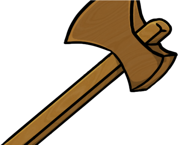 Axe Clipart Wood Piece - Minecraft Wooden Axe Icon (640x480)