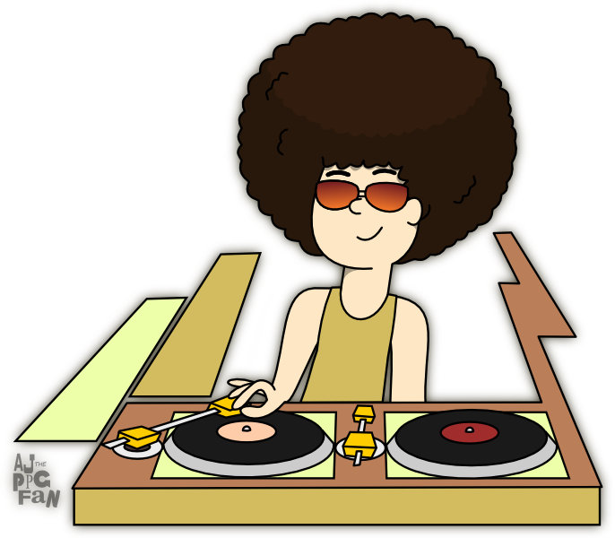 70s Dj Chibi By Ajtheppgfan - Disc Jockey (686x600)