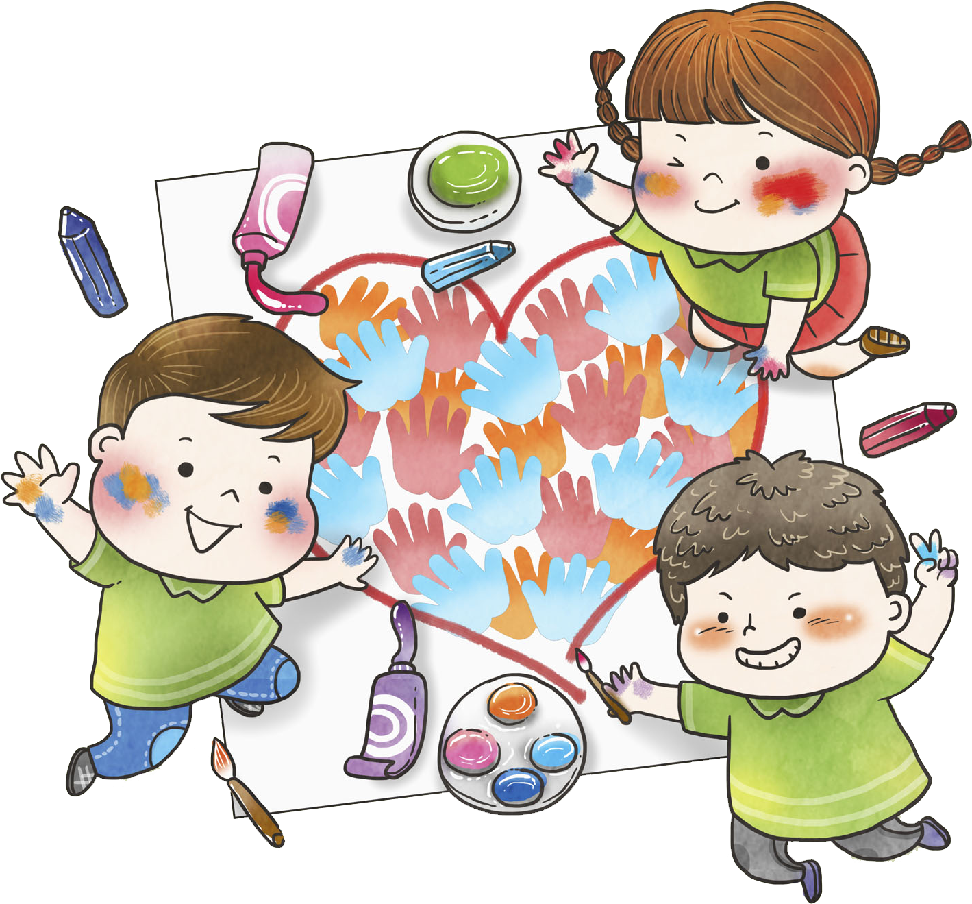 Painting Child Illustration - Cartoon (2276x1535)