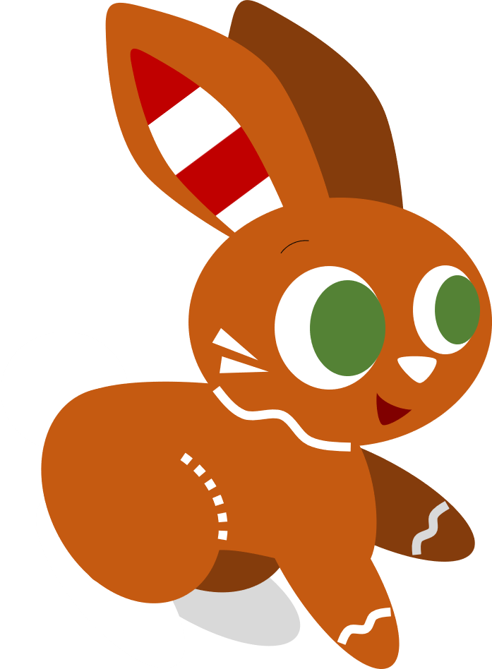 Candy Cane Hare By Alice Of Africa - Cartoon (697x948)