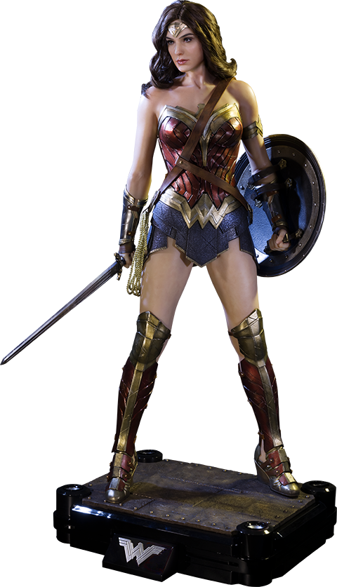 Batman Vs Superman - Wonder Woman Movie Statue (480x837)