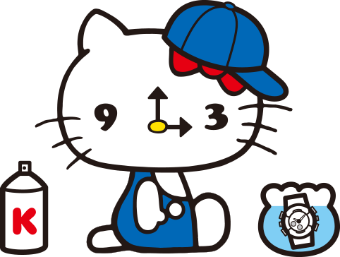 Baby G × Hello Kitty Inspired By 70's Street Graffiti - Baby G X Hello Kitty (482x364)