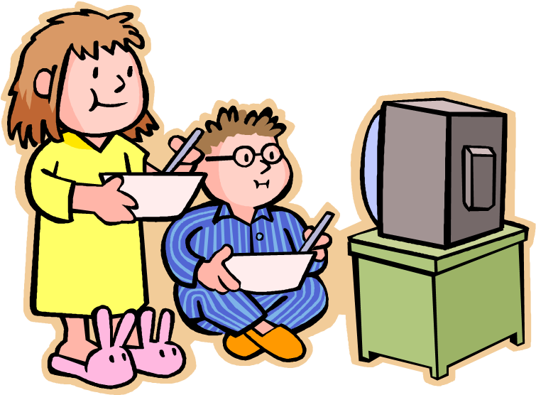 Television Child Clip Art - Television Child Clip Art (761x562)