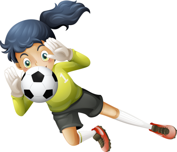 Cricket Clipart Playing 214 Classroom - Girl Soccer Goalie Clipart (699x598)