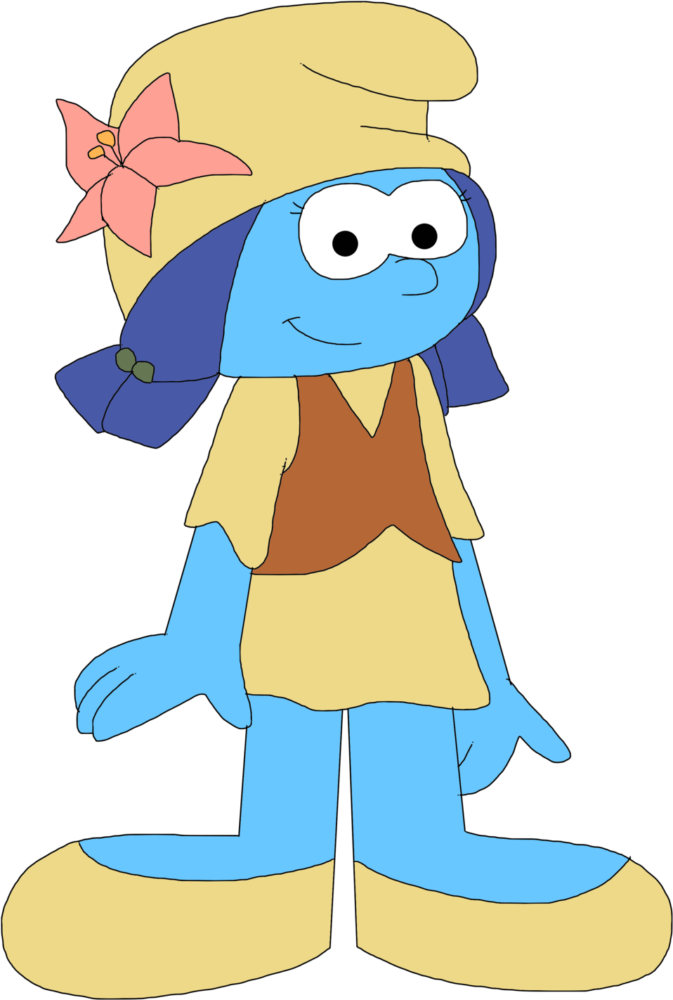 Marcospower1996 Unnamed Female Smurf From Lost Village - Smurfs The Lost Village Stormy (1600x1600)