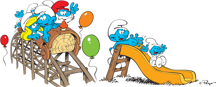 The Smurfs Partyland - Dumont Kinder-familienkalender In Bunt (720x300)