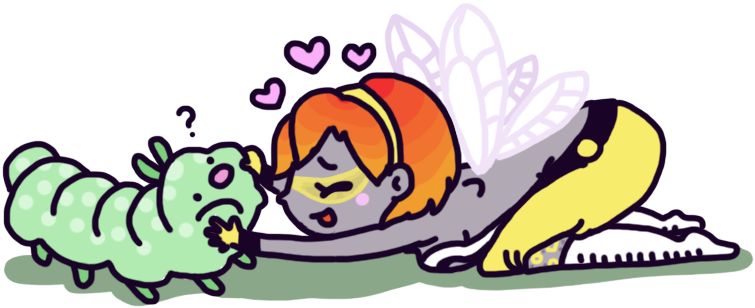 Kawaii Caterpillar By Artcrazy856 - Kawaii Caterpillar By Artcrazy856 (900x600)