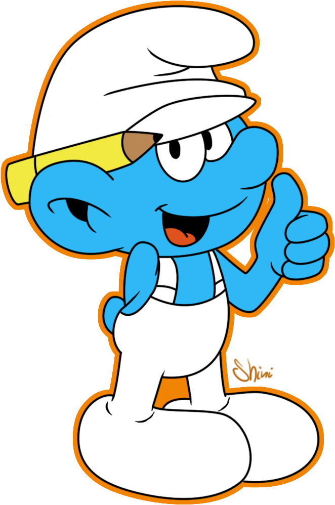 Handy By Shini-smurf - Imagen Pitufos (694x1031)