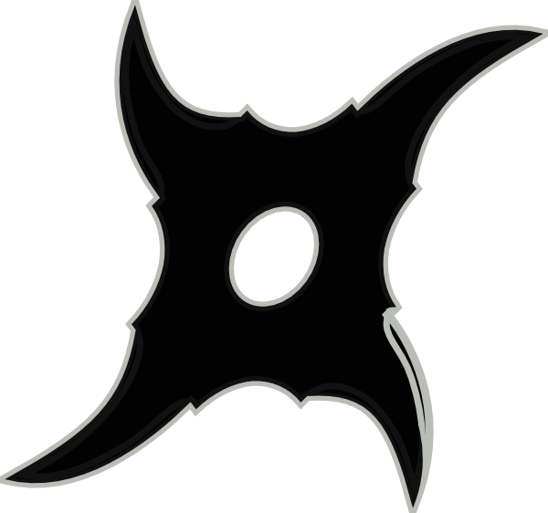 Ninja Star Clipart - Ninja Star Cartoon Png (600x562)