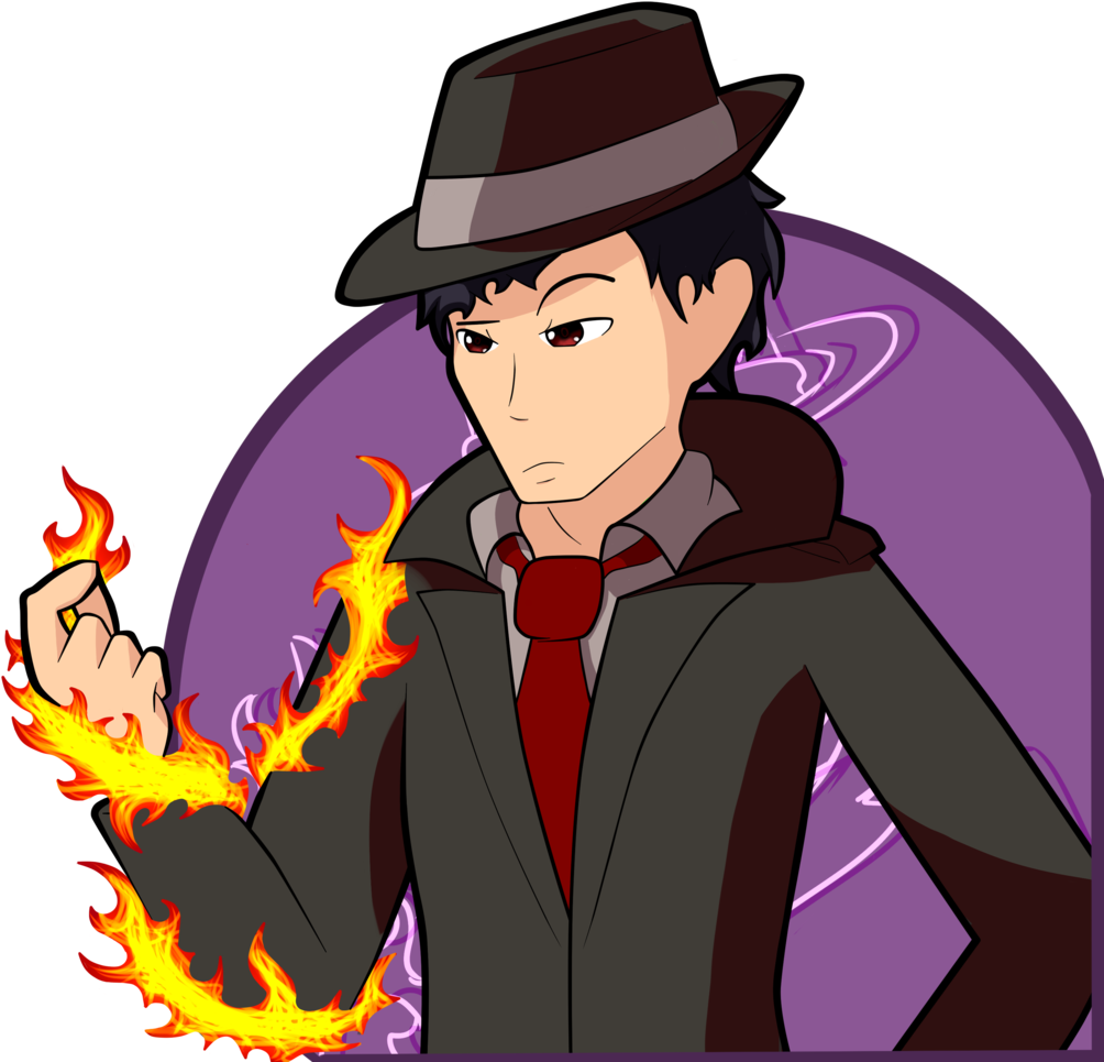 Dark Mage Detective By Hammergrenades - Illustration (1024x1024)