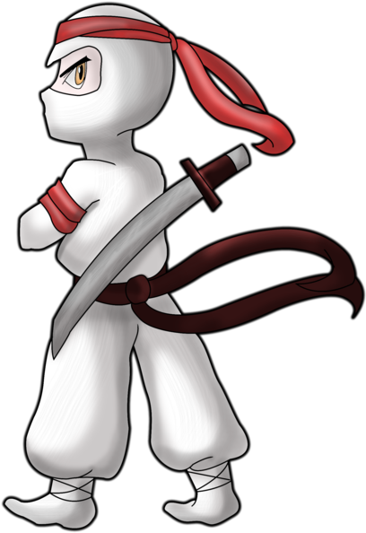 Commission White Ninja Logo By Alexandra Danielle - White Ninja Logo Png (900x636)