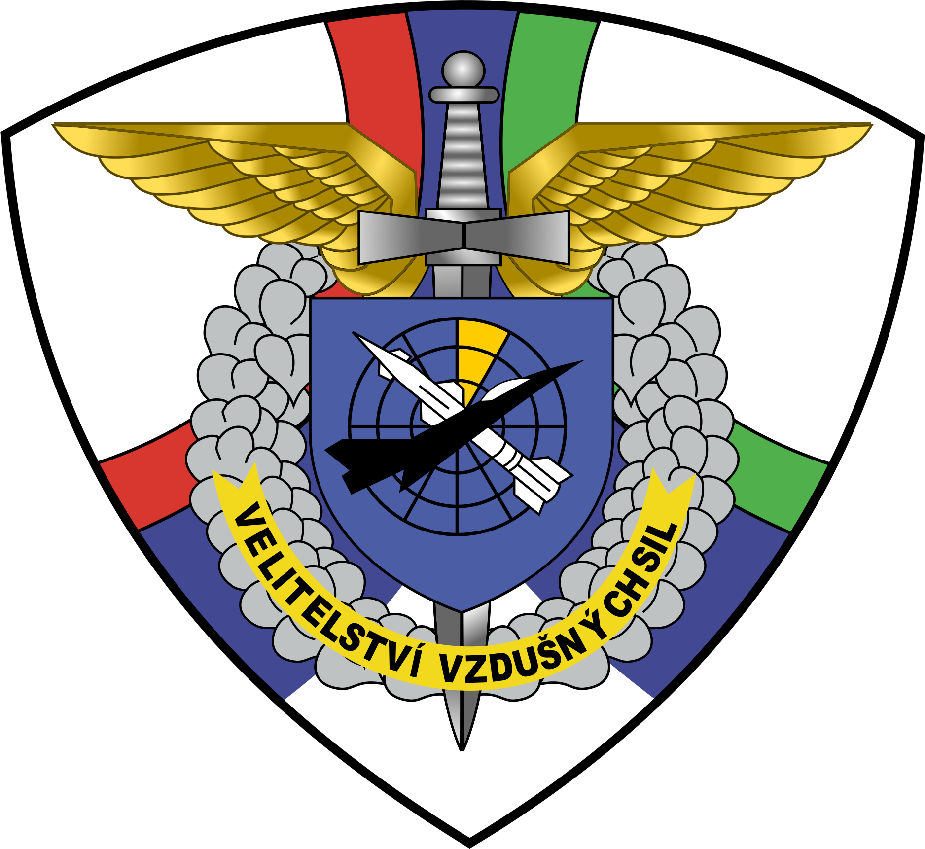 Czechoslovak Air Force Emblem - Czech Air Force (2000x1834)