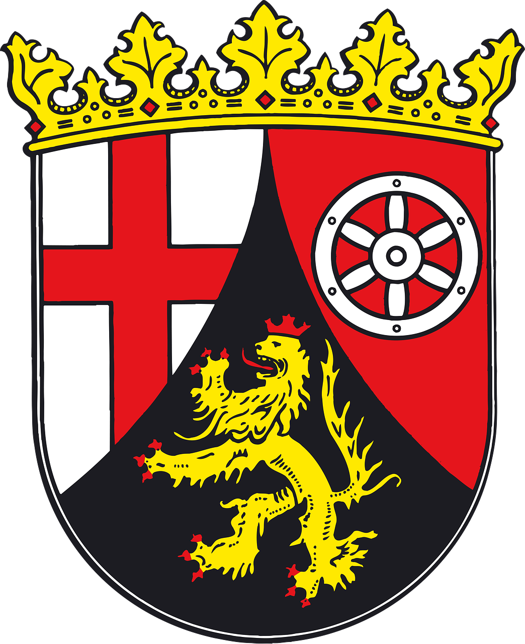 Coat Of - Rhineland Palatinate Coat Of Arms (1044x1280)