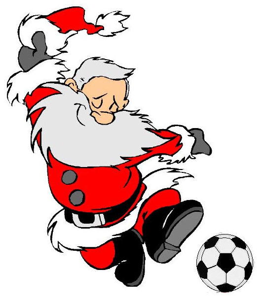 Christmas Clipart Soccer - Spanish Dancing Santa Claus Baby Blanket (612x615)