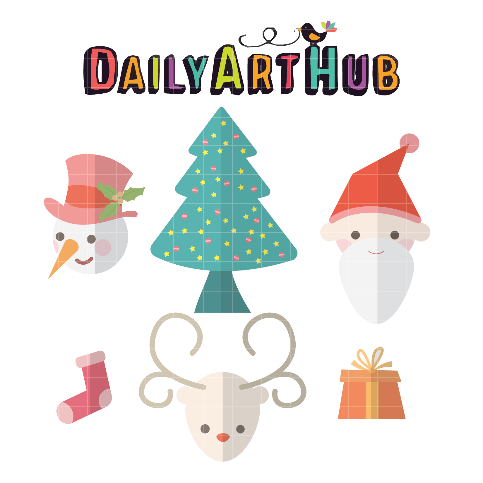 Foldmark Christmas Sets Clip Art Set - Tea Party (1650x1650)