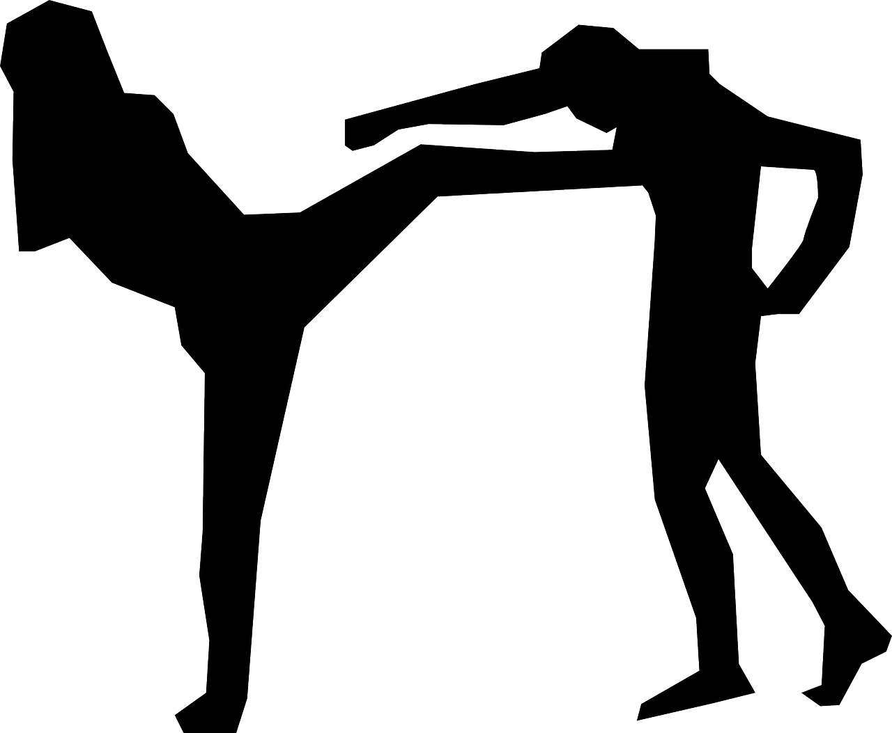 Muay Thai Silhouette (1280x1053)