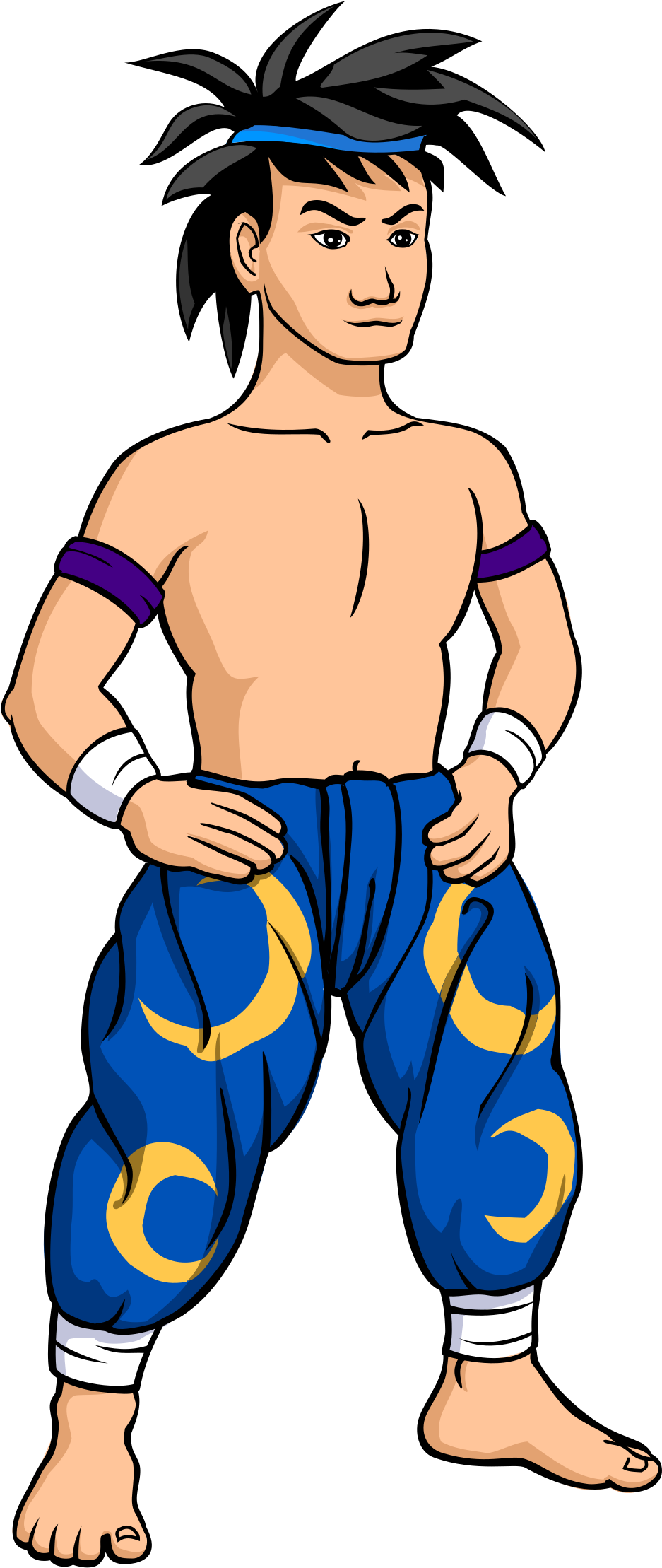 Vt Muay Thai - Character Clipart (1600x2400)
