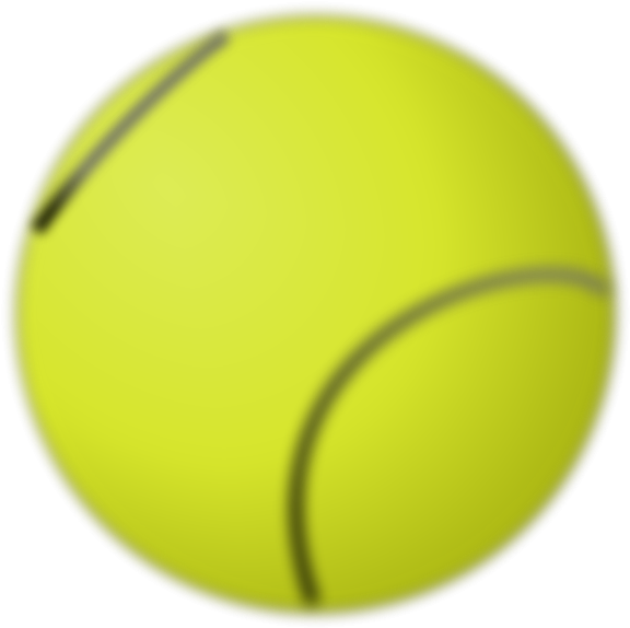 Tennis Ball Png Clip Arts - Cartoon Tennis Ball Transparent Background (600x600)