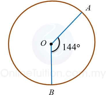 Diagram Below Shows A Circle With Centre O - Arrow (396x358)