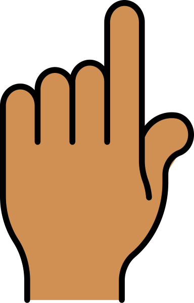 Pointer Finger Clip Art - Index Finger (384x598)