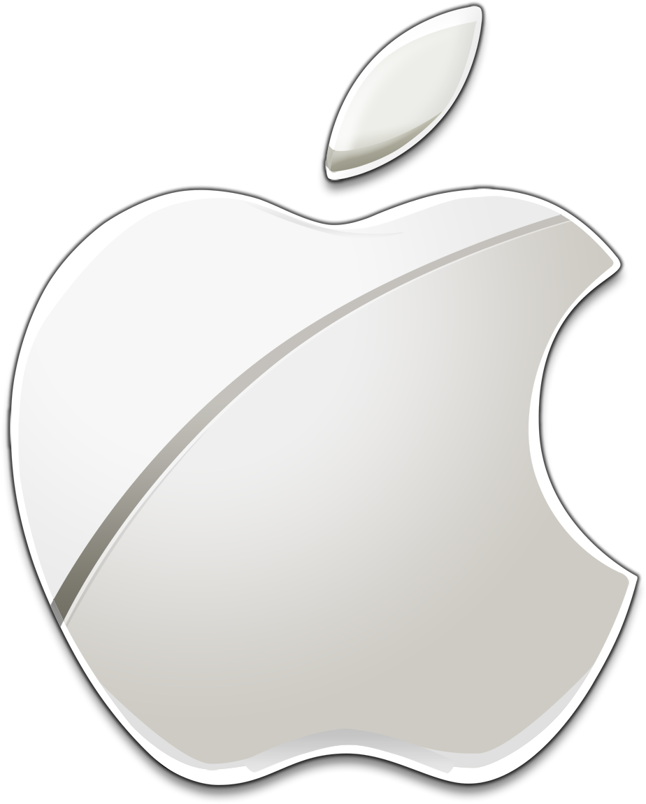 16 White Apple Icon Images White Apple Logo White Apple - Apple Chrome Logo Png (1000x1287)