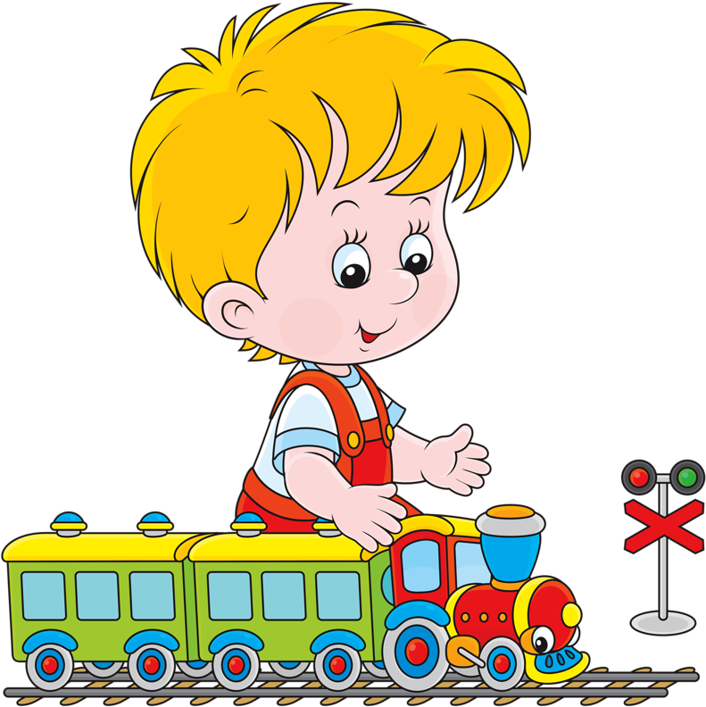 Фото, Автор Soloveika На Яндекс - Boy Playing With Train Cartoon (796x800)