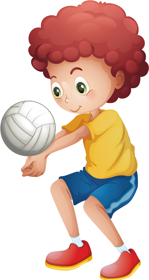Sport Child Volleyball Illustration - Sport Child Volleyball Illustration (1000x1000)