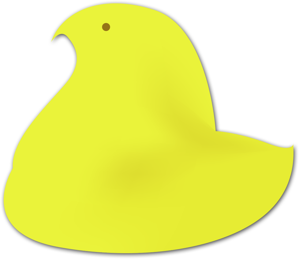 Buncee - Peeps Chicken Template (977x846)